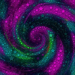 Fantasy Spiral Star Digital Art Wallpaper Background