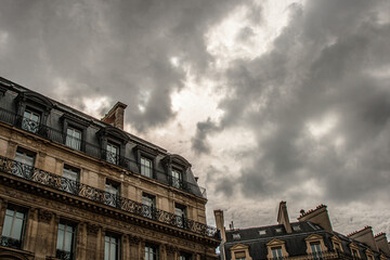 Threatening sky above Paris