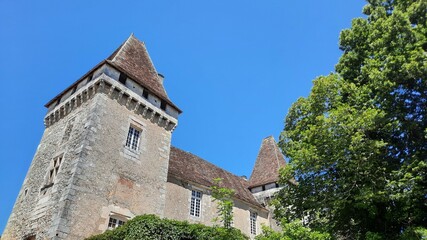 Fototapeta na wymiar Château de La Marthonie, Saint-Jean-de-Côle