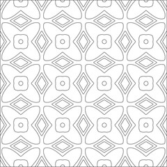 Vector pattern with symmetrical elements . Repeating geometric tiles from striped elements. black patterns.