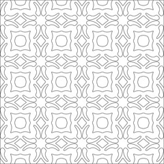 Vector pattern with symmetrical elements . Repeating geometric tiles from striped elements. black patterns.