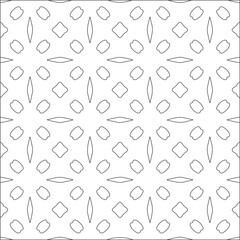 Vector pattern with symmetrical elements . Repeating geometric tiles from striped elements. black patterns.