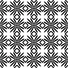
Seamless vector pattern in geometric ornamental style. Black  ornament.