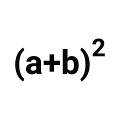 Formula, math icon. Black vector graphics.