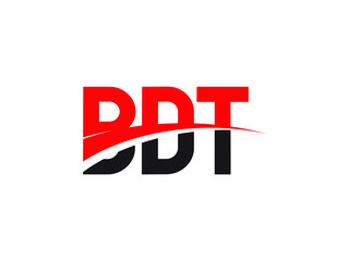 BDT Letter Initial Logo Design Vector Illustration