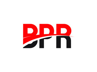BPR Letter Initial Logo Design Vector Illustration
