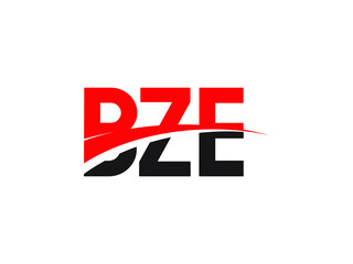 BZE Letter Initial Logo Design Vector Illustration