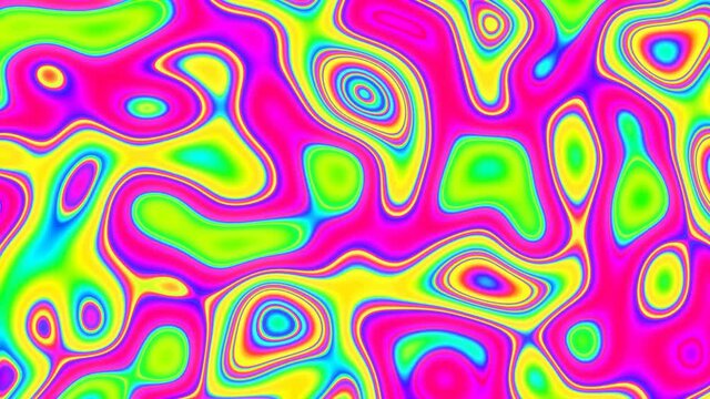 Abstract background in 4k. Lsd effect