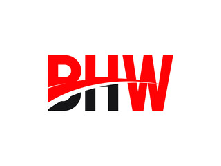 BHW Letter Initial Logo Design Vector Illustration