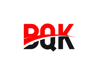 BQK Letter Initial Logo Design Vector Illustration