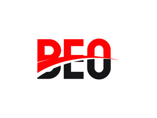 BEO Letter Initial Logo Design Vector Illustration