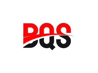 BQS Letter Initial Logo Design Vector Illustration