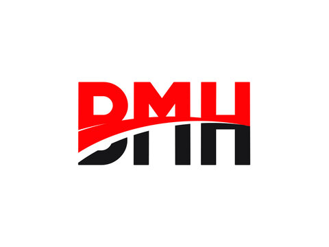 BMH Letter Initial Logo Design Vector Illustration