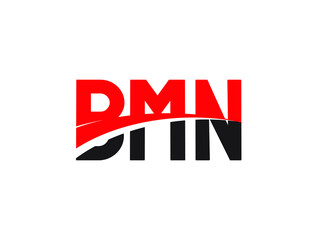 BMN Letter Initial Logo Design Vector Illustration