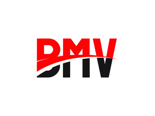 BMV Letter Initial Logo Design Vector Illustration