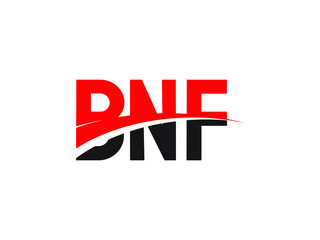 BNF Letter Initial Logo Design Vector Illustration