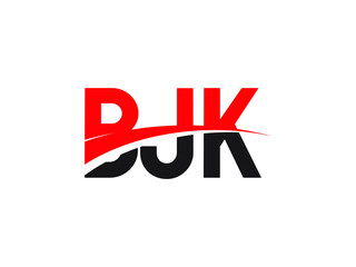 BJK Letter Initial Logo Design Vector Illustration