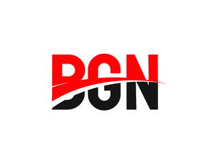 BGN Letter Initial Logo Design Vector Illustration