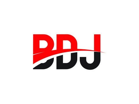 BDJ Letter Initial Logo Design Vector Illustration