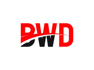 BWD Letter Initial Logo Design Vector Illustration