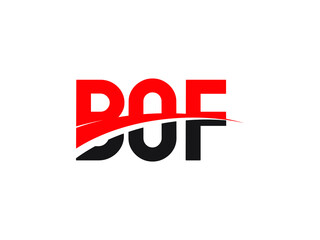 BOF Letter Initial Logo Design Vector Illustration