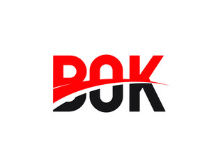 BOK Letter Initial Logo Design Vector Illustration