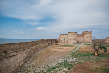 Fototapeta premium Bilhorod-Dnistrovskyi or Akkerman fortress in Odessa region of Ukraine. A monument to the history of urban planning and XIII-XV centuries. Is one of the best preserved on the territory of Ukraine.