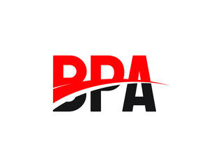 BPA Letter Initial Logo Design Vector Illustration