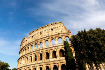 Fototapeta na wymiar view to colosseum in Rome