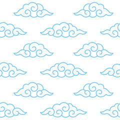 Traditional Japanese cloud pattern