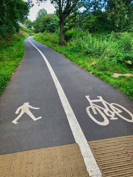 Cycle track path