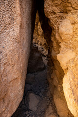 Narrow Slot Through Golden Canyon