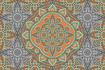 Abstract Mandala Seamless Pattern_36