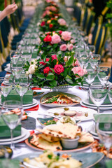 festive interior decor in a grape gazebo