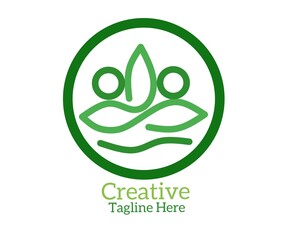 Creative logo design for brand name.