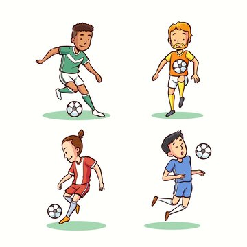 Cartoon Football Players Collection_2