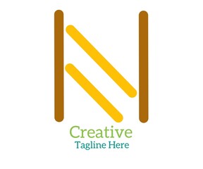Creative logo design for brand name.