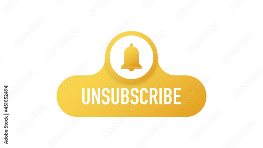 Wall mural Subscribe Button Template with the notification bell. News subscribe button. Business concept subscribe. Motion graphics.