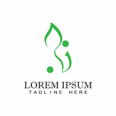 Leaf and Shutter Lens Aperture for Nature Photographer logo design inspiration