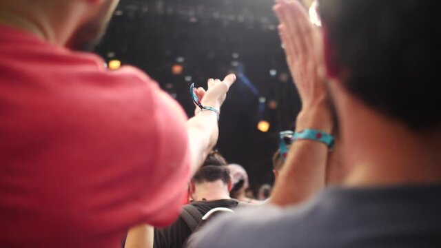 Foule dans un festival de musique