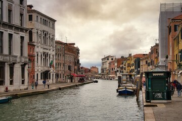Obraz premium city canals of venice city, italy