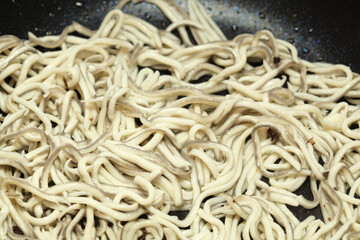 Gulas, popular seafood in the north of Spain, a cheaper substitute of very expensive juvenile fish...