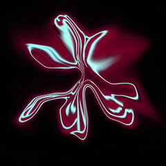 Hand painted background with mixed liquid blue and golden paints. Classic blue color of the year 2020. Abstract fluid acrylic painting. Marbled blue abstract background. Liquid marble pattern