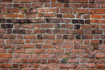Background of old brick wall pattern texture.