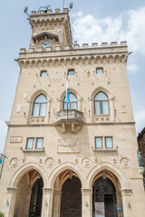 Obraz premium Palazzo Pubblico is the town hall of the City of San Marino, it is the official Government Building