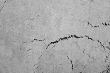 Cracks in the concrete screed.