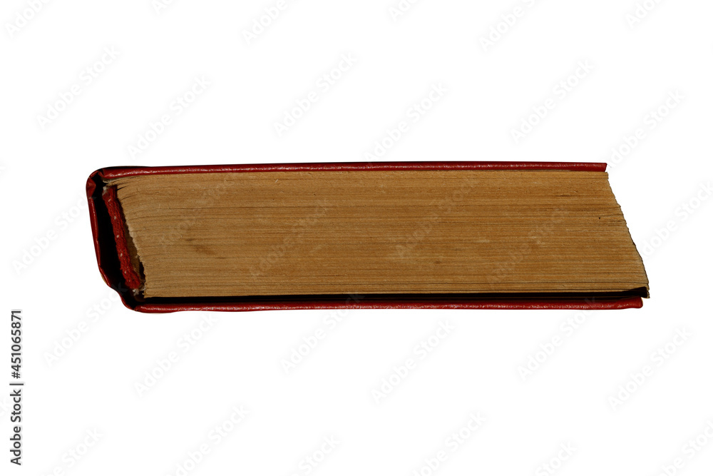 Poster paper book side view is isolated on a white background