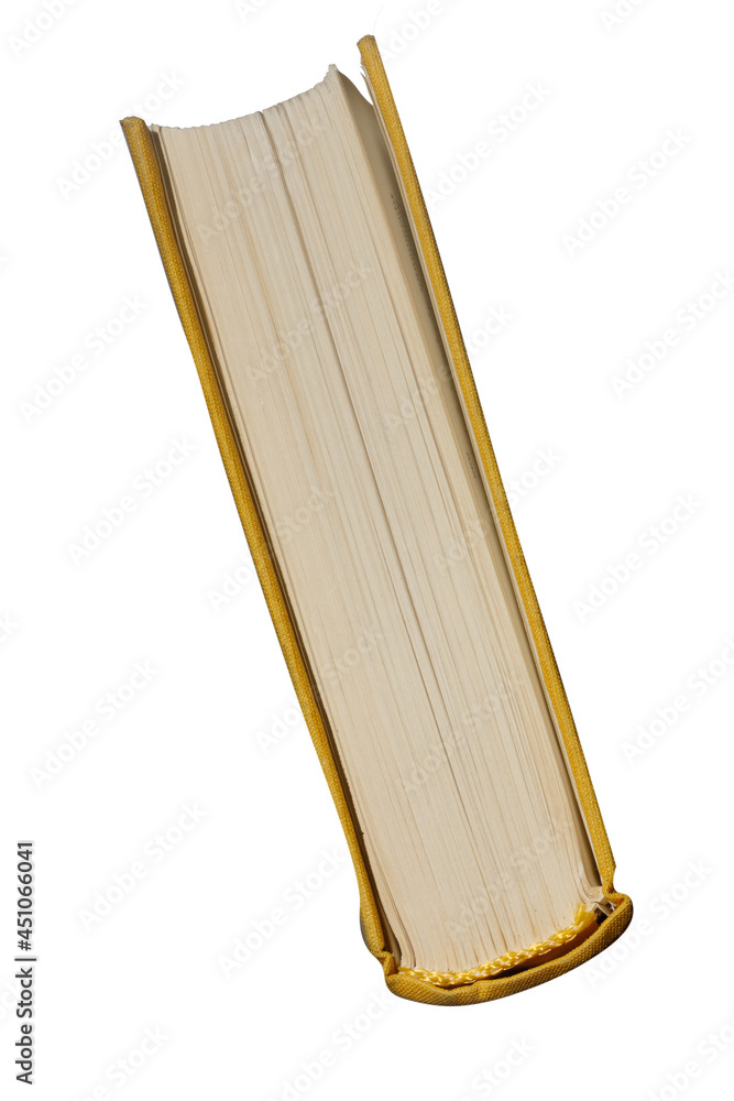 Aufkleber paper book side view is isolated on a white background