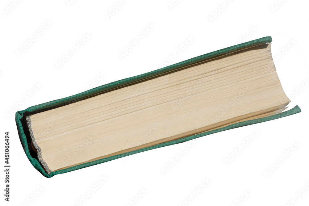 Poster paper book side view is isolated on a white background