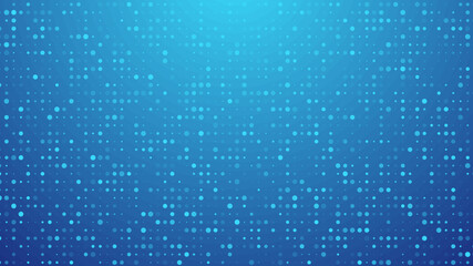 Abstract dot blue color pattern gradient texture technology background.